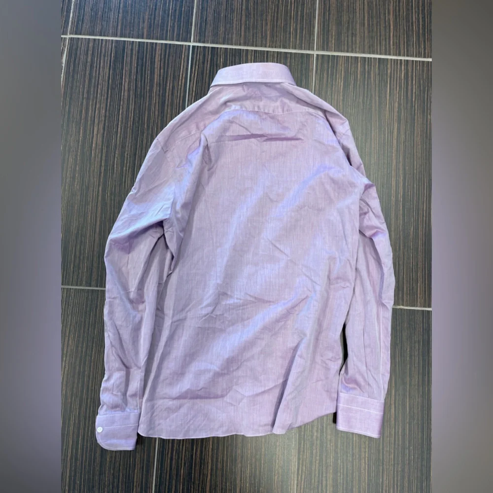Isaia Lavender Button Down Shirt_3